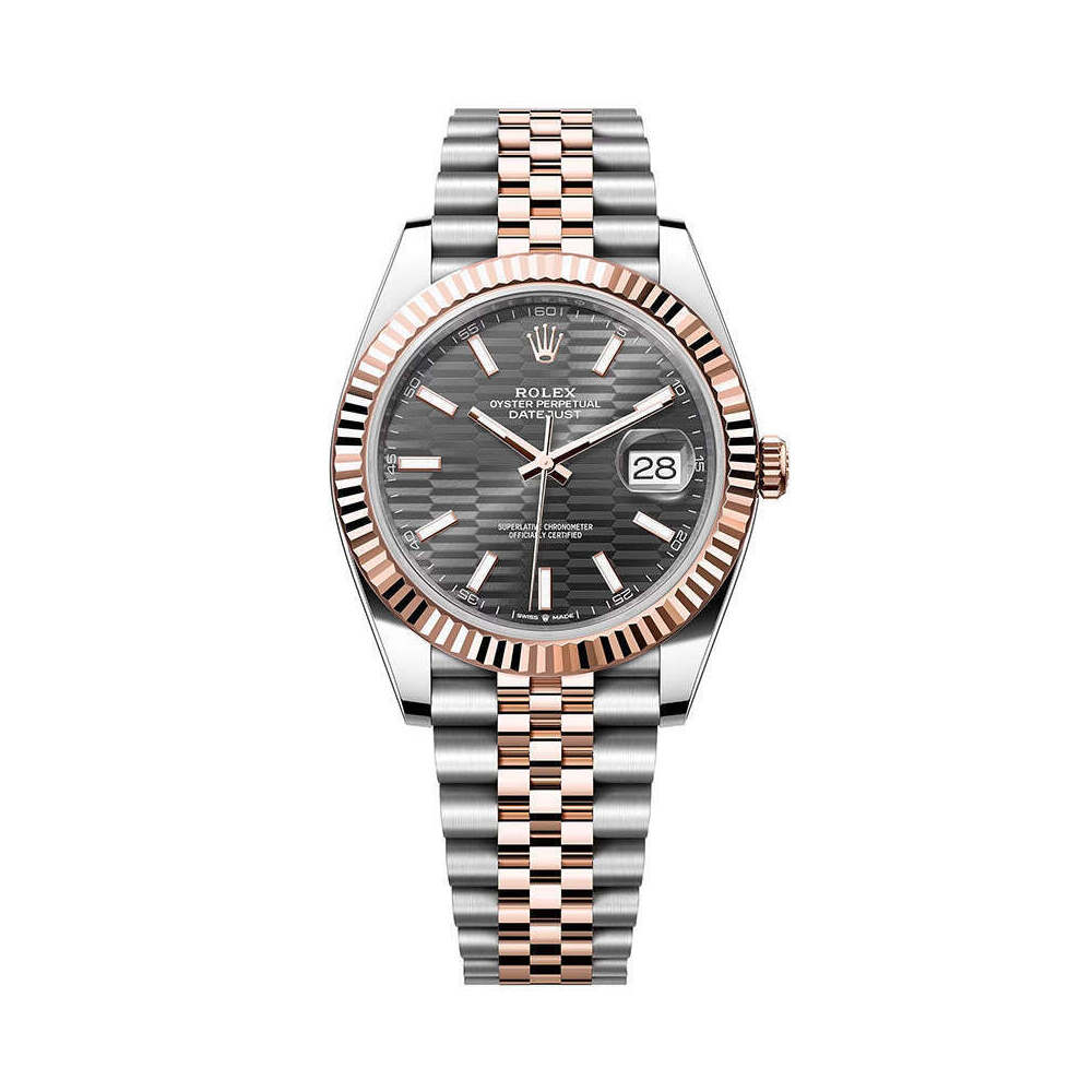 Rolex Datejust 41mm 126331 Two-Tone Jubilee Slate Motif Dial