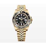 Rolex GMT Master II 40mm 126718GRNR Yellow Gold Oyster Jubilee Black Dial 1
