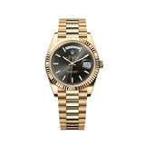 Rolex Day-Date 40 mm 228238 President Fluted Black Dial Unworn/Complete/2023+