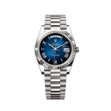 Rolex Day-Date 40 mm 228239-0076 President Fluted Blue Dial Unworn/Complete/2023+