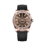 Rolex Sky-Dweller 42mm 326235 Oysterflex Everose Gold Chocolate Dial 1