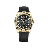 Rolex Sky-Dweller 42mm 326238 Oysterflex Yellow Gold Black Dial 1