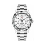 Rolex Sky-Dweller 42mm 326934 Oystersteel Fluted Bezel White Dial 1