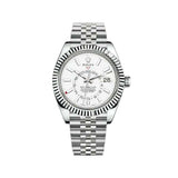 Rolex Sky-Dweller 42mm 326934 Oystersteel Jubilee Fluted Bezel White Dial 1