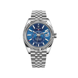 Rolex Sky Dweller 42mm 326934 Jubilee Oyster Fluted Bright Blue Dial 1