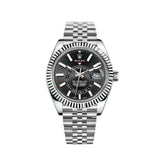 Rolex Sky Dweller 42mm 326934 Jubilee Oyster Fluted Bezel Black Dial 1