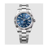 Rolex Sky-Dweller 42mm 336934 Oystersteel Fluted Bright Blue Dial 1