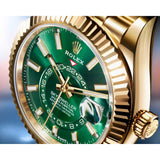 Rolex Sky-Dweller 42mm 336938 Yellow Gold Jubilee Bright Green Dial Unworn/Complete/2025 1