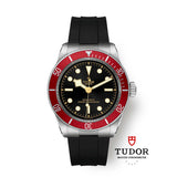 Tudor Black Bay M7941A1A0RU-0002 41mm Black rubber strap Black Dial