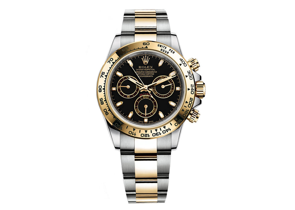 Rolex Cosmograph Daytona 40mm 116503 Two Tone Oyster Black Dial PrymTime Watches