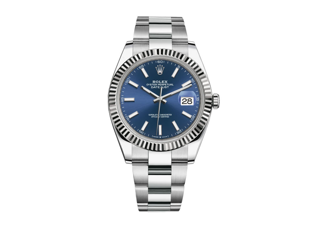 Rolex datejust 41 blue oyster online
