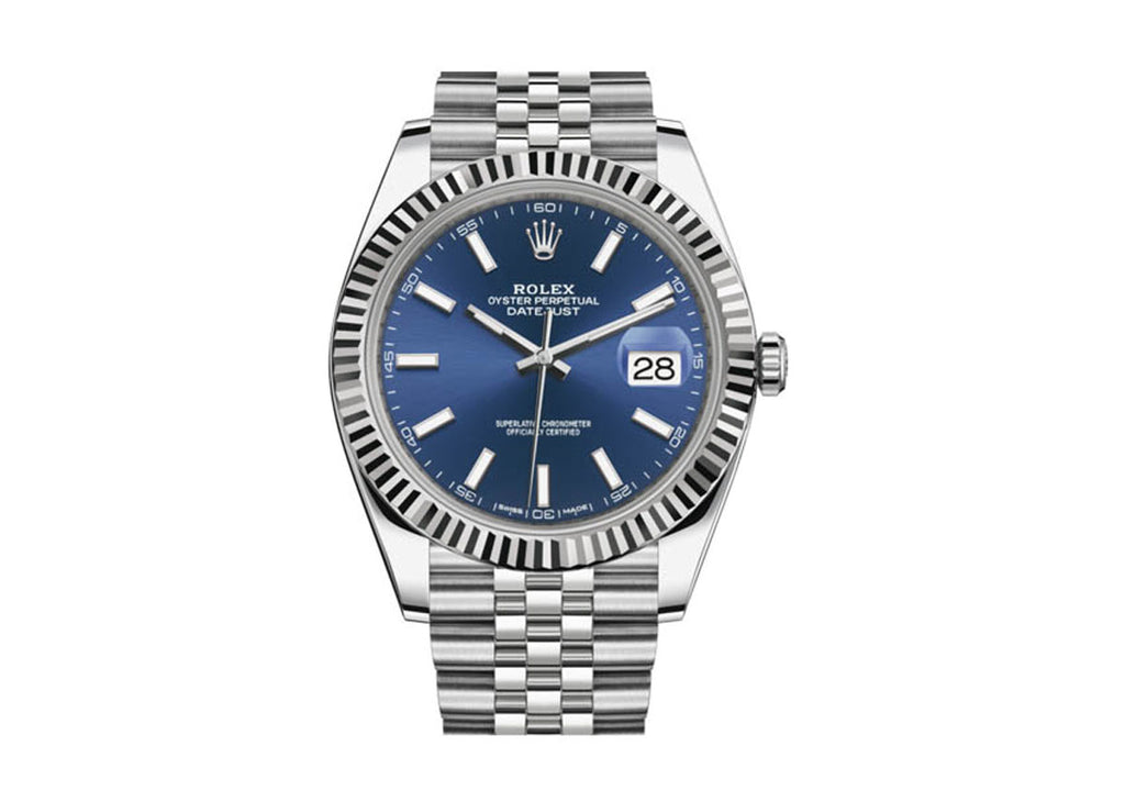 Rolex Datejust 41mm 126334 Oystersteel Jubilee Fluted Bright Blue