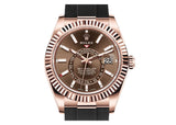 Rolex Sky-Dweller 42mm 326235 Oysterflex Everose Gold Chocolate Dial 2