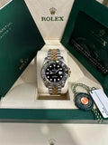 Rolex GMT Master II 40mm 126713GRNR Two-Tone Oyster Jubilee Black Dial