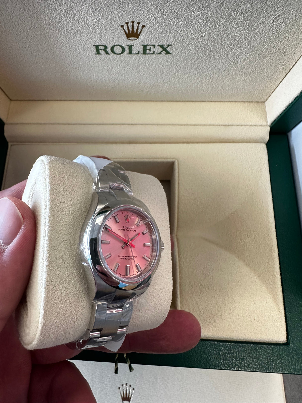 Rolex Oyster Perpetual 28mm 276200 Oystersteel Pink Dial