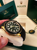 Rolex Yacht-Master 42mm 226658 Yellow Gold Oysterflex Black Dial