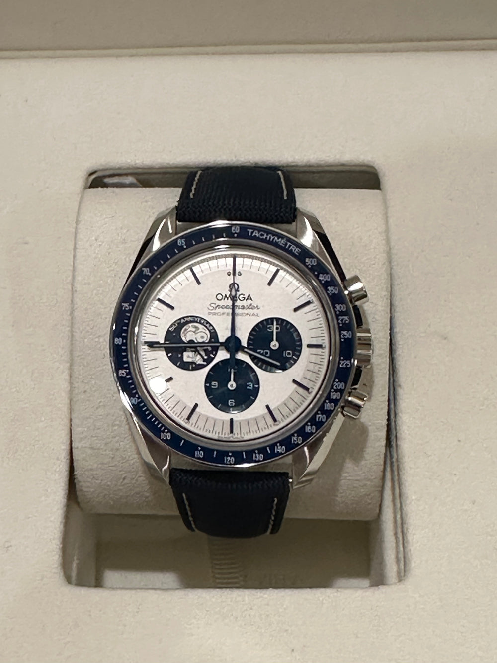 Omega Speedmaster Anniversary Series 42mm 310.32.42.50.02.001 Nylon Fabric Strap Silver Dial