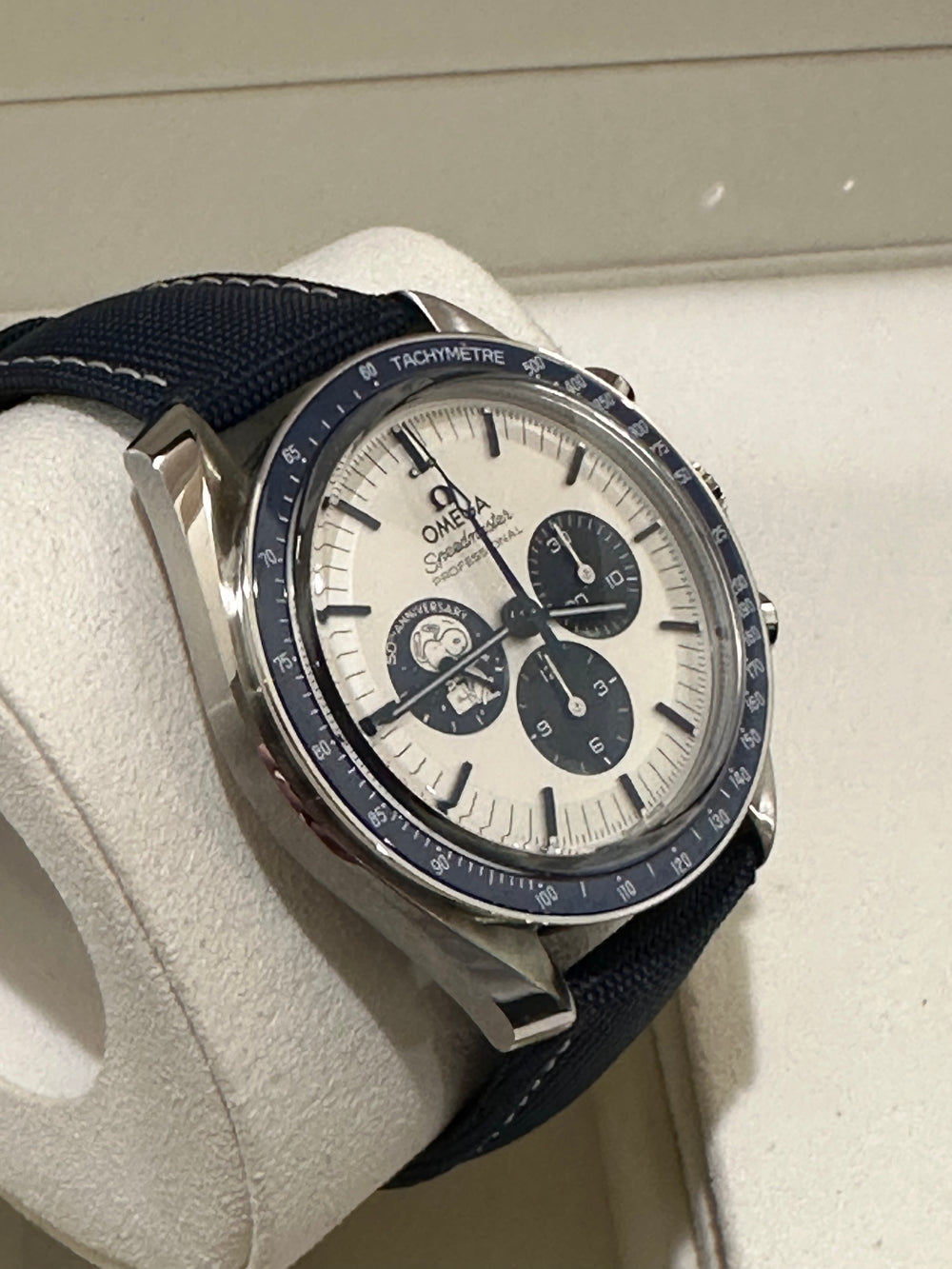 Omega Speedmaster Anniversary Series 42mm 310.32.42.50.02.001 Nylon Fabric Strap Silver Dial