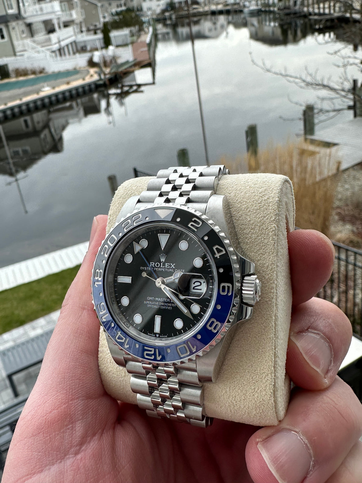 Rolex GMT-Master II 40mm 126710BLNR Batgirl Jubilee Black Dial