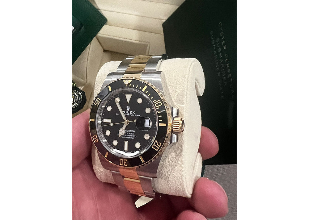 Rolex Submariner Date 41M 126613 Oyster Yellow Gold Black Dial