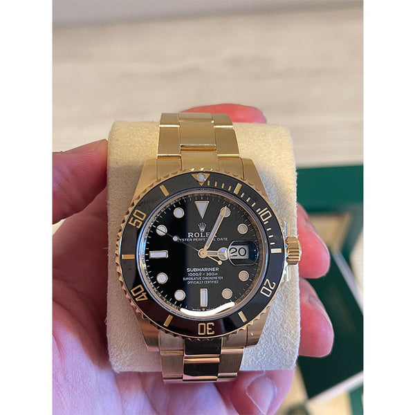 Rolex Submariner Date 41mm 126618 Yellow Gold Black Dial – PrymTime Watches