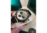 Rolex Cosmograph Daytona 40mm 116518 Yellow Gold Oysterflex Champagne Dial