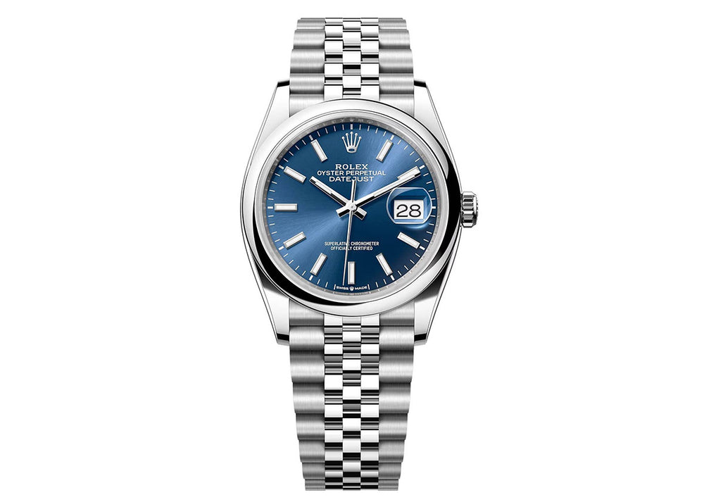 Rolex DateJust 36mm 126200 Oyster Jubilee Bright Blue Dial