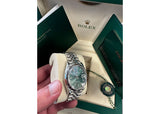 Rolex DateJust 36mm 126234 Oystersteel Jubilee Fluted Bezel Green Dial