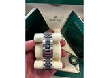 Rolex DateJust 36mm 126234 Oystersteel Jubilee Fluted Bezel Green Dial