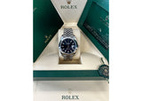 Rolex DateJust 41mm 126300 Oystersteel Jubilee Bright Blue Dial