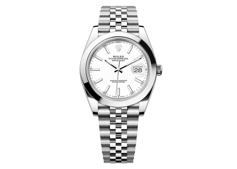 Rolex DateJust 41mm 126300 Oystersteel Jubilee White Dial