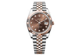 Rolex DateJust 41mm 126331 Two-Tone Jubilee Chocolate Diamond Dial