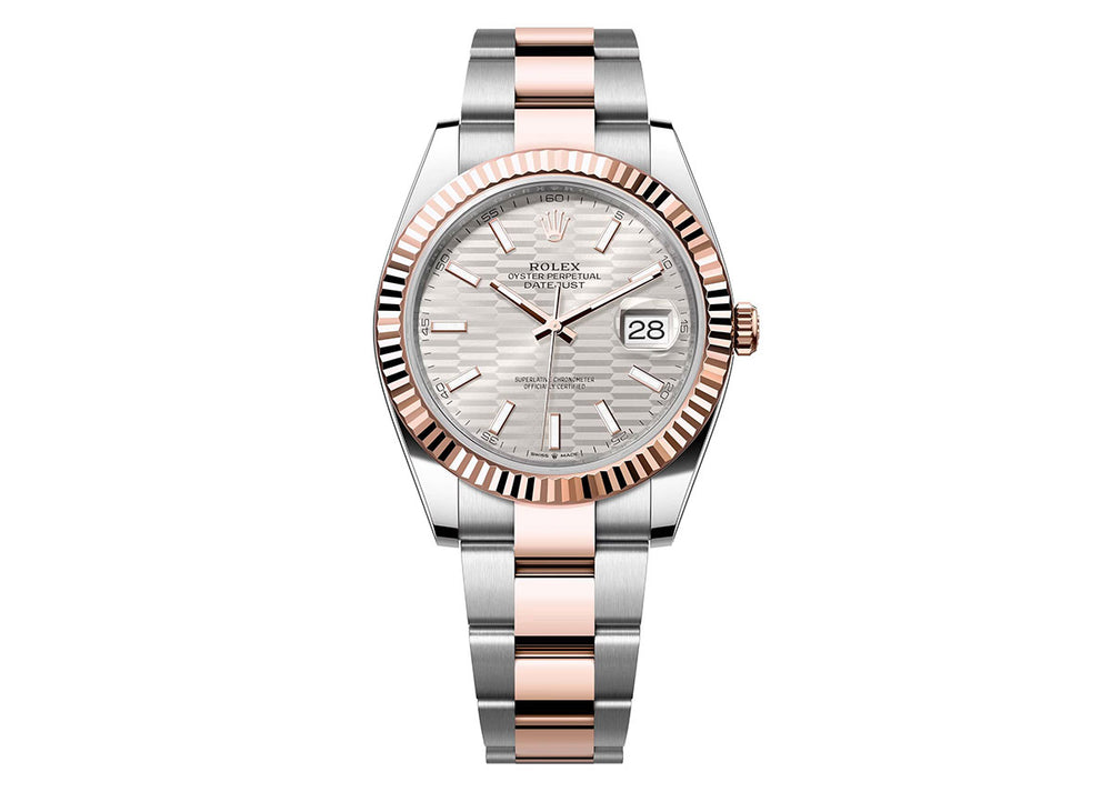 Rolex DateJust 41mm 126331 Oystersteel Two-Tone Silver Motif Dial