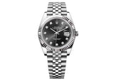 Rolex DateJust 41mm 126334 Oystersteel Jubilee Black Diamond Dial