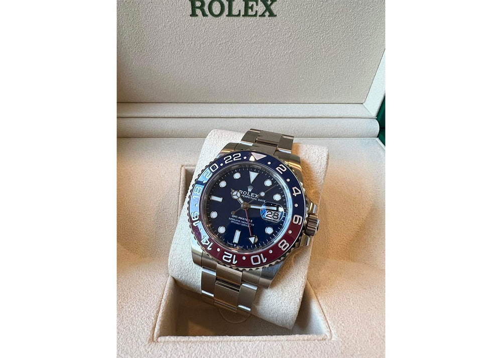 Rolex GMT Master II 40mm 126719 White Gold Oyster Midnight Blue Dial