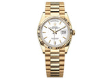 Rolex Day-Date 36mm 128238 Yellow Gold President White Dial