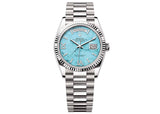 Rolex Day-Date 36mm 128239 White Gold President Turquoise Diamond Dial