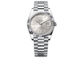 Rolex Day-Date 40mm 228236 Platinum President Baguette Silver Dial