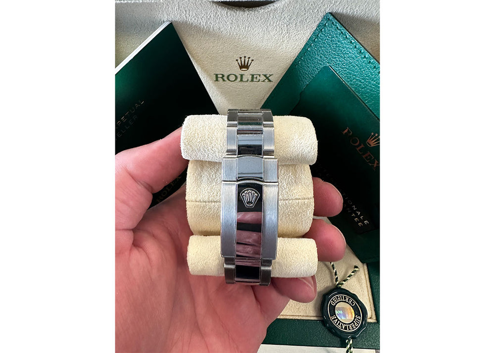 Rolex Sky Dweller 42mm 326934 Oystersteel Fluted Bright Blue Dial