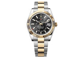Rolex Sky-Dweller 42mm 336933 Two-Tone Oyster Bright Black Dial