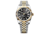 Rolex Sky-Dweller 42mm 336933 Two-Tone Jubilee Bright Black Dial