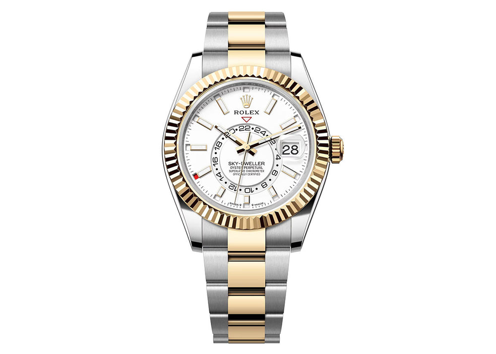 Rolex Sky-Dweller 42mm 336933 Two-Tone Oyster White Dial