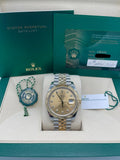 2021 Rolex Datejust 126333 Champaign Fluted Jubilee Diamond Markers