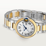 Cartier Ballon Bleu De Watch 33mm W2BB0037 Silver Dial Gold And Steel 3