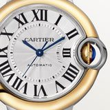Cartier Ballon Bleu De Watch 33mm W2BB0037 Silver Dial Gold And Steel 4