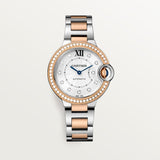 Cartier Ballon Bleu De Watch 33mm W3BB0023 Silver Dial Steel 