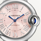 Cartier Ballon Bleu De Watch 33mm WSBB0068 Pink Dial Steel 2