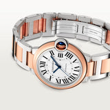 Cartier Ballon Bleu De Watch 36mm W2BB0033 Silver Dial Gold And Steel 6