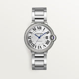 Cartier Ballon Bleu De Watch 36mm W4BB0024 White Dial Steel 