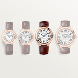 Cartier Ballon Bleu De Watch 36mm WGBB0009 White Dial Leather 4